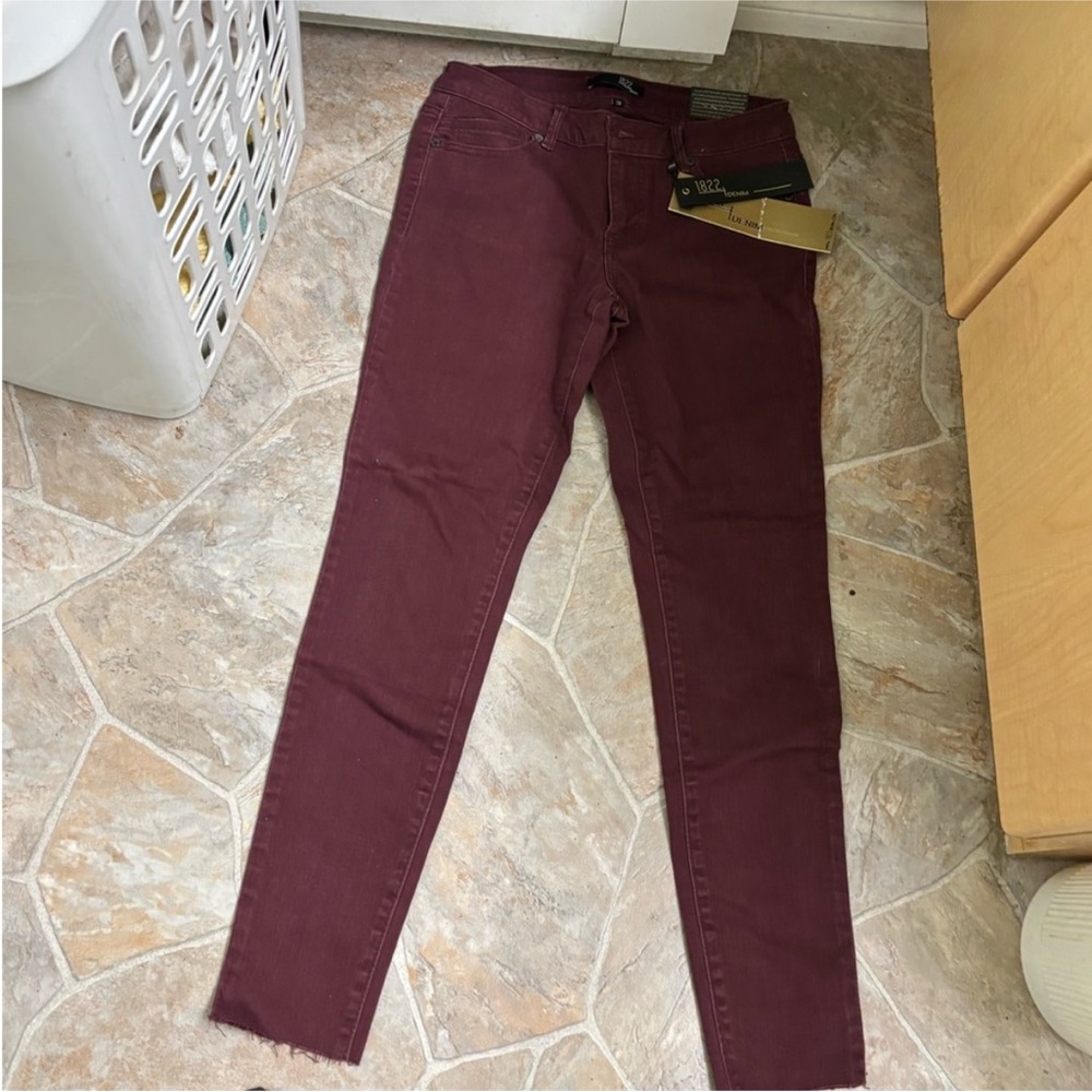 Burgundy Skinny Jeans